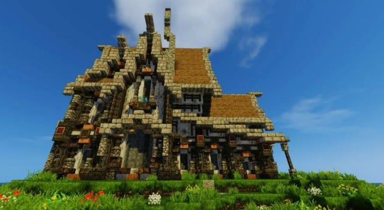 Mẫu nhà trung cổ Minecraft rất độc đáo