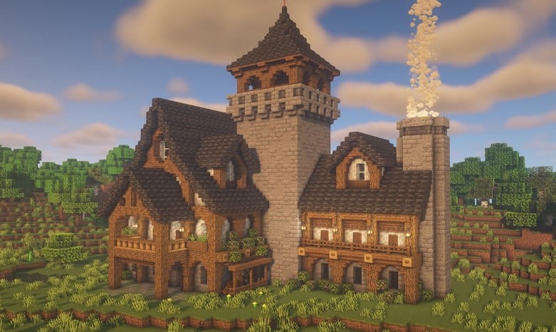 Mẫu nhà trung cổ Minecraft thú vị