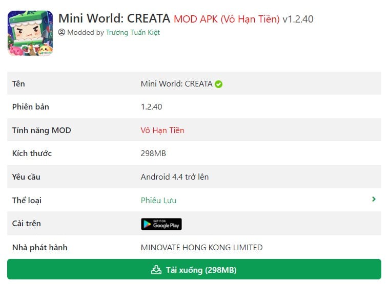 Mini World MOD APK v1.2.40