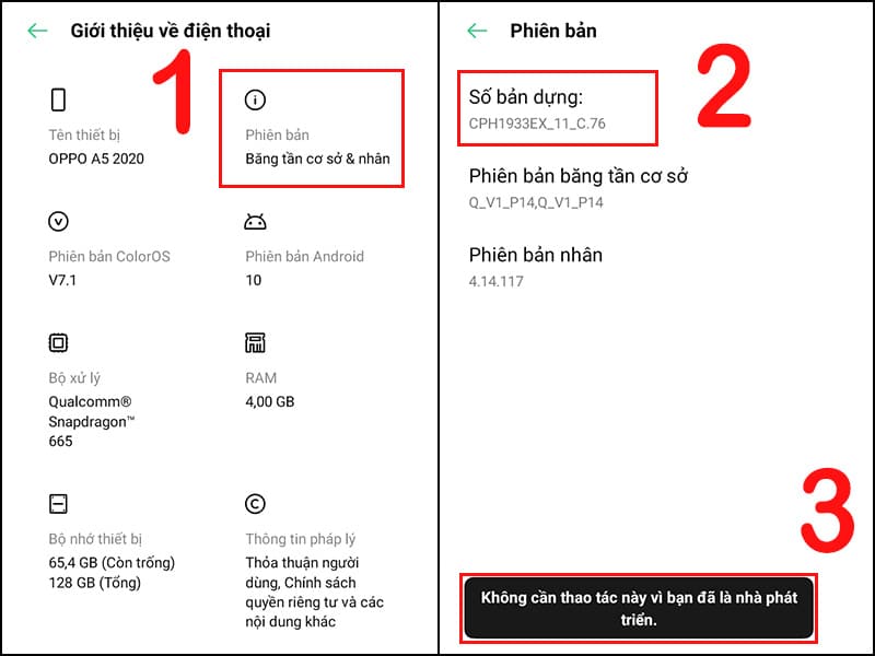 Nhấn liên tục nhiều lần vào Sổ bản dụng