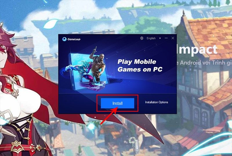 Nhấn vào Install
