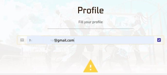 Nhập Email của bạn vào khung
