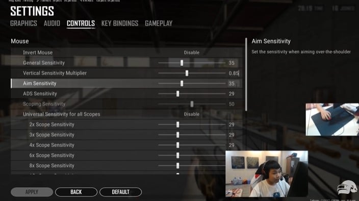 Setting PUBG PC Taikonn