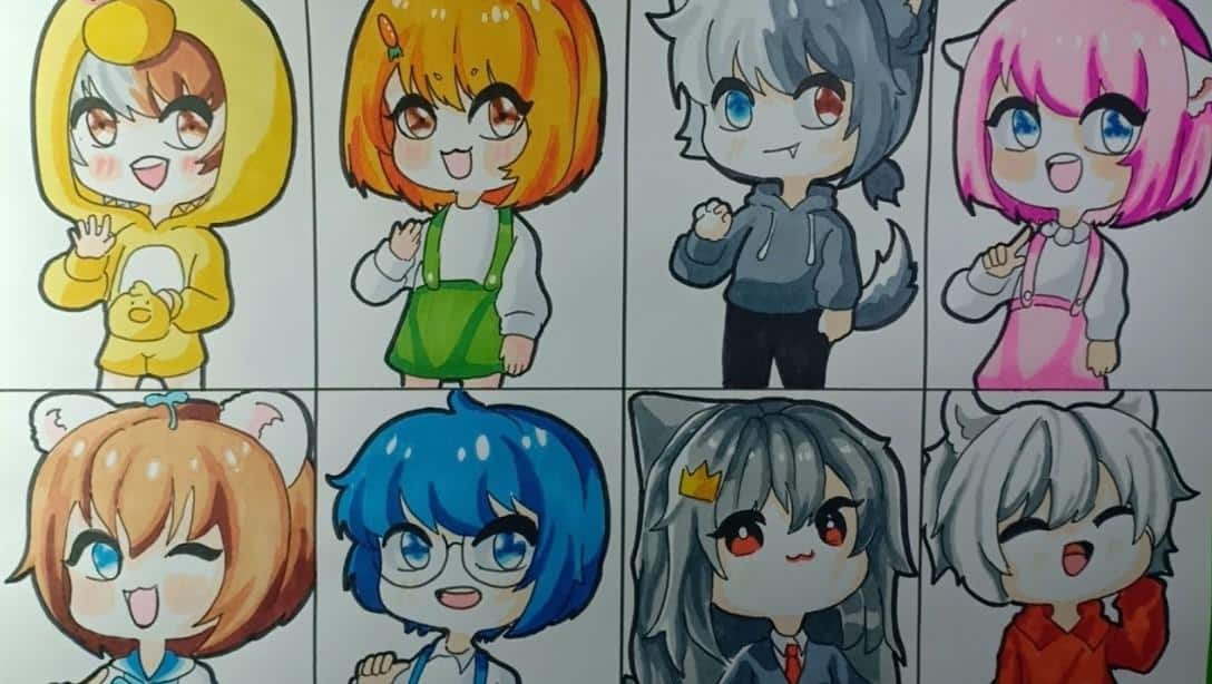 Vẽ Hero Team Chibi
