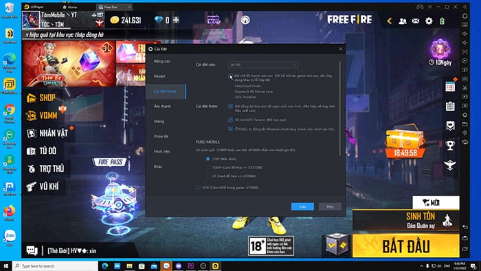 chọn 90 FPS