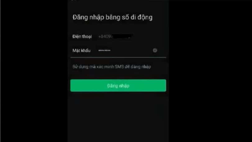 Bạn đăng nhập vào Wechat trên điện thoại
