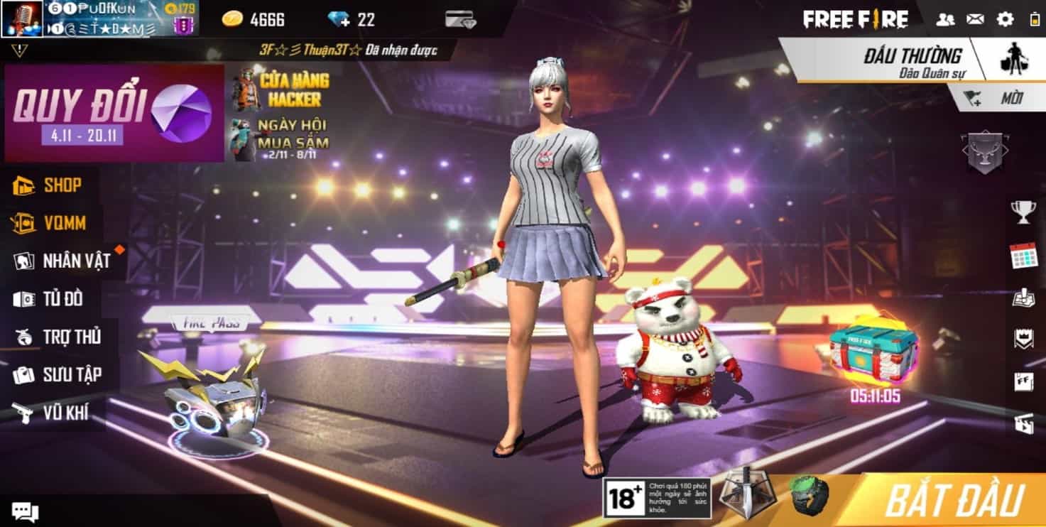 Bạn xem thêm hình free fire đồ 7 đá nữ