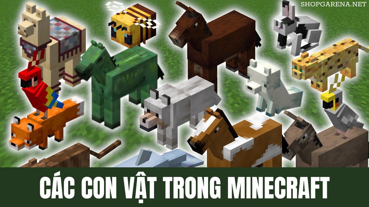 Cac Con Vat Trong Minecraft