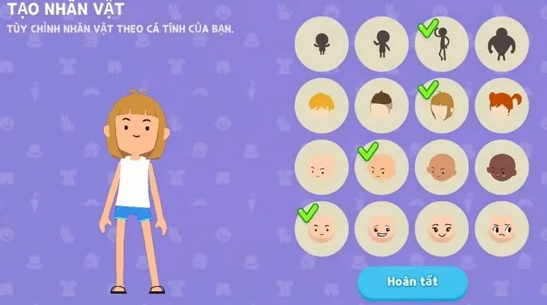 Chon cho minh mot nhan vat yeu thich