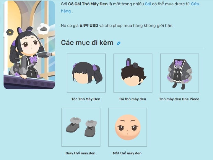 Cô Nàng Thỏ Mây Đen