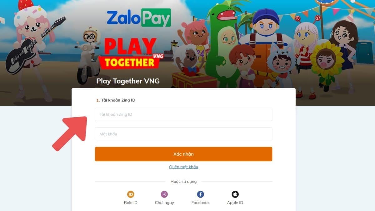 Đăng nhập tài khoản Zing ID