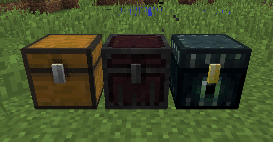 Hình ảnh các loại rương trong Minecraft