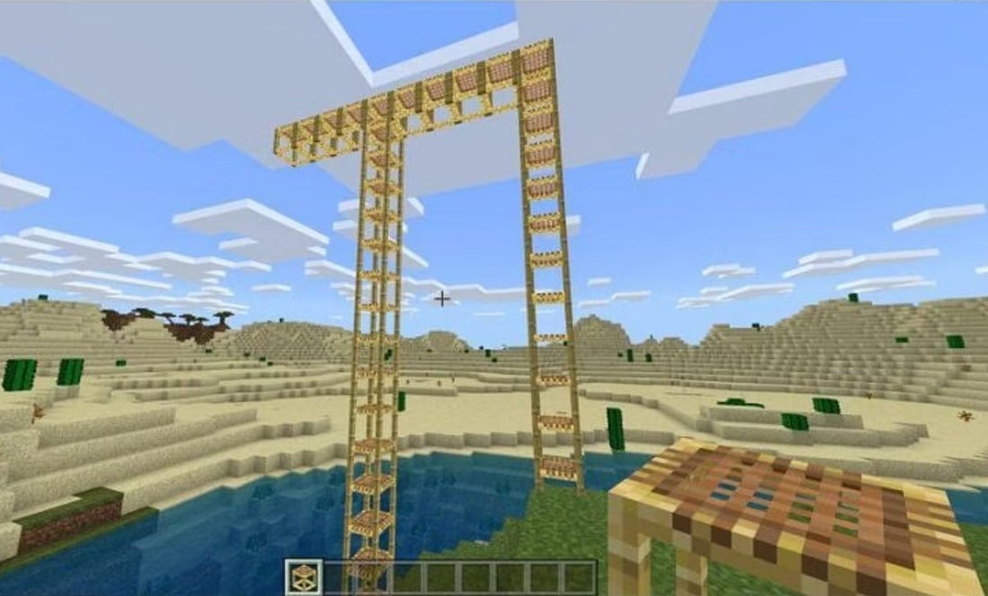 Hình ảnh giàn giáo Minecraft độc đáo