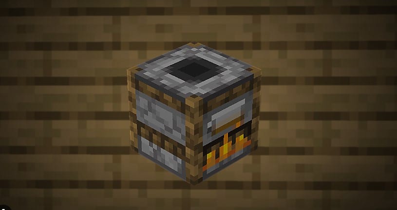 Hình ảnh lò hun khói trong Minecraft ấn tượng