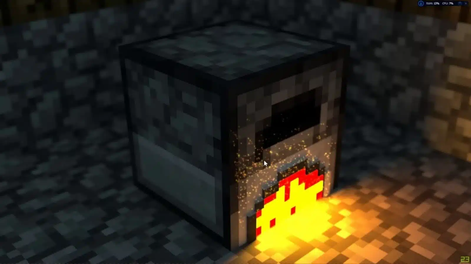 Hình ảnh lò luyện kim Minecraft đặc sắc