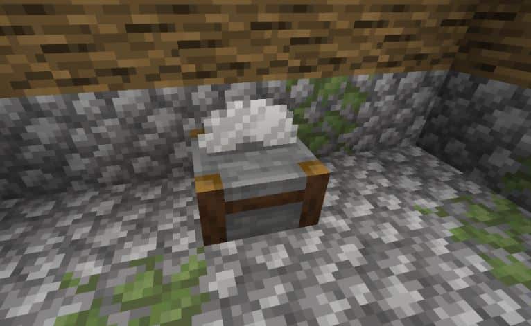 Hình ảnh máy cắt đá trong Minecraft ấn tượng