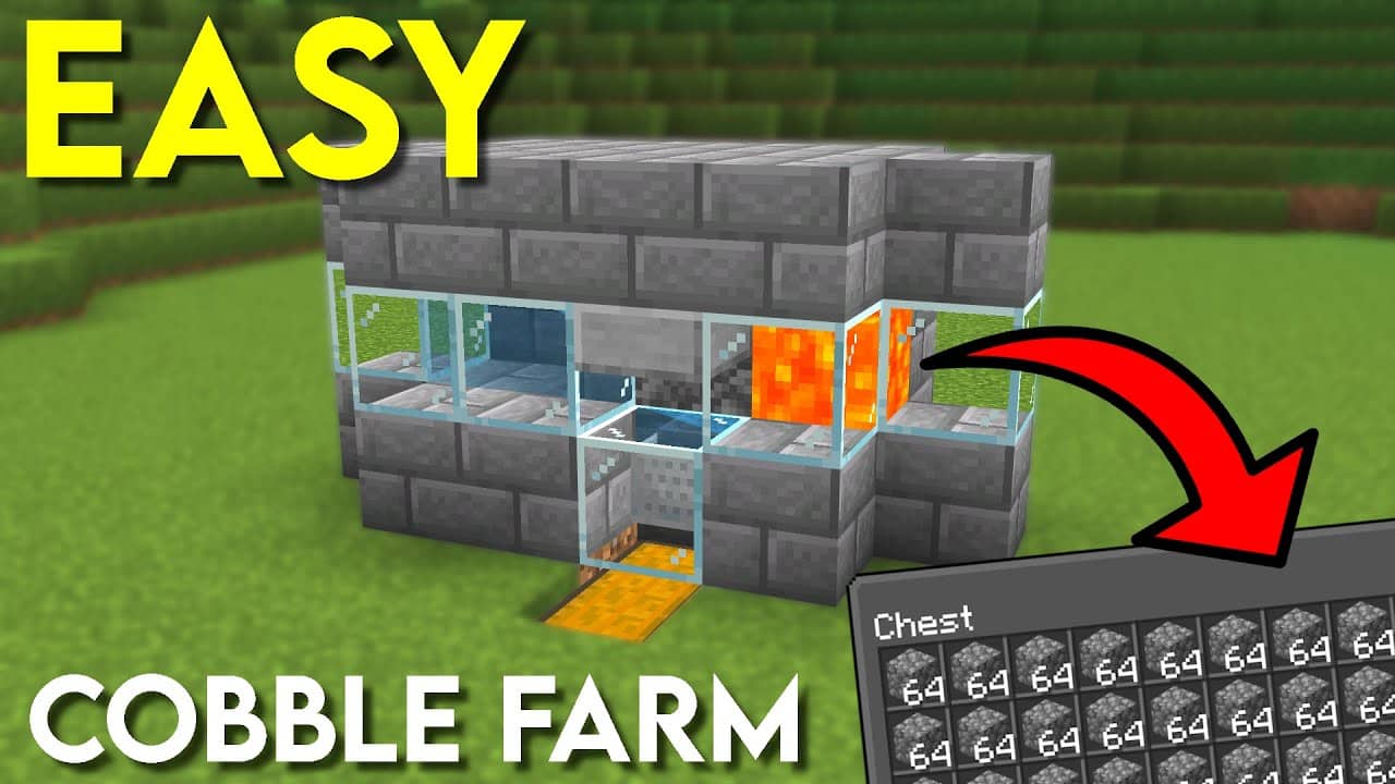 Hình ảnh máy farm đá Minecraft xịn sò