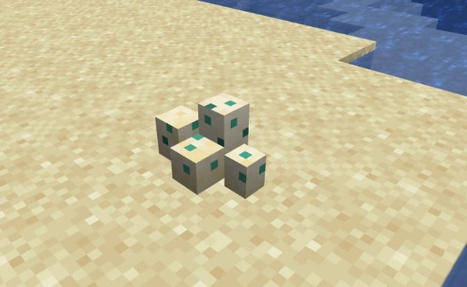 Hình ảnh trứng rùa trong Minecraft ấn tượng