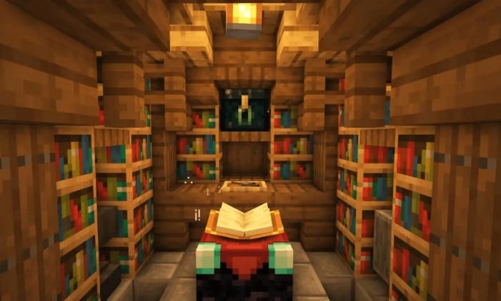 Hình bàn phép thuật Minecraft ấn tượng