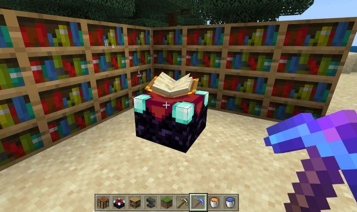 Hình bàn phép thuật Minecraft độc đáo