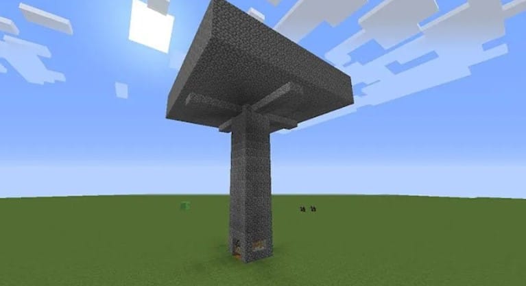 Hình máy farm quái trong Minecraft độc lạ