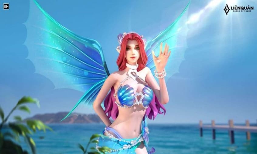 Hình skin lauriel tiệc bãi biển gợi cảm