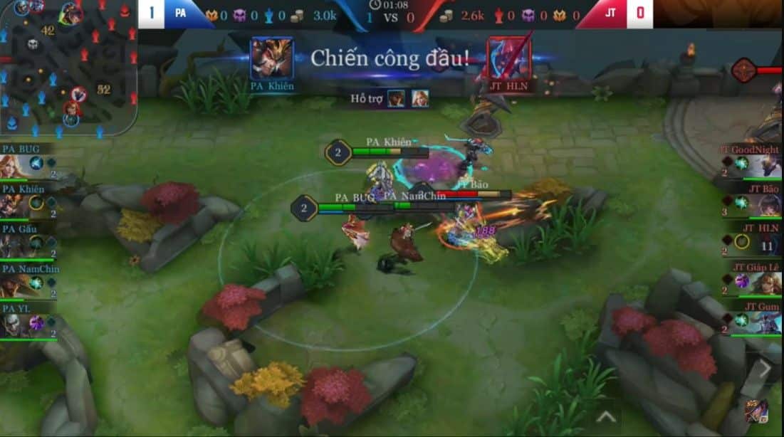 Hợp Tác Gank Cùng Đồng Đội