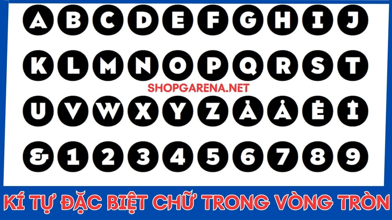 Ki Tu Dac Biet Chu Trong Vong Tron