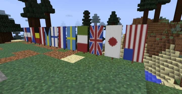Làm Banner Minecraft Hình Quốc Kỳ