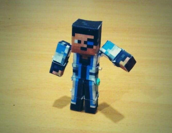 Mẫu mô hình giấy Mincraft chất nhất