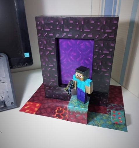 Mẫu mô hình giấy Mincraft cực ngầu