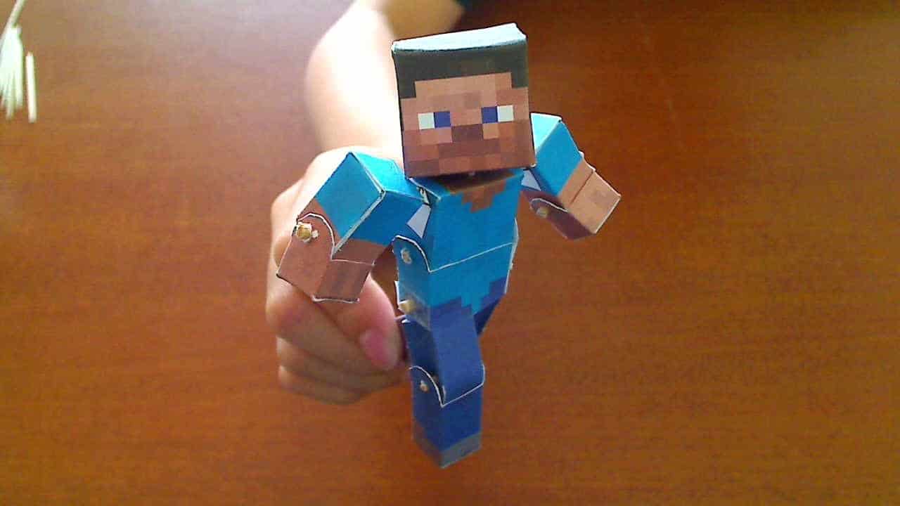 Mẫu mô hình giấy Mincraft đặc sắc