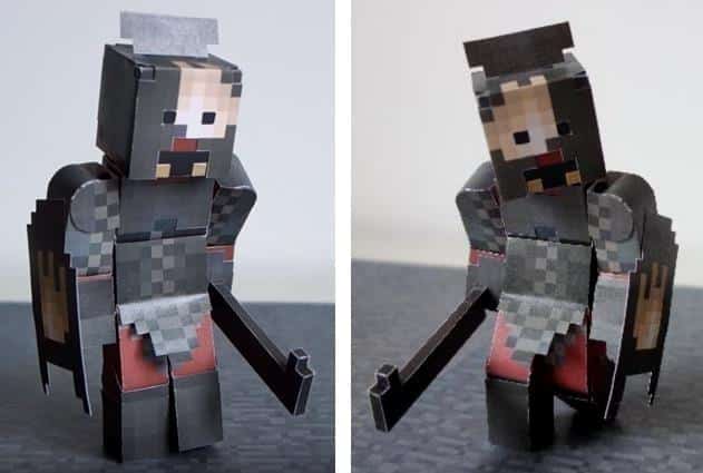 Mẫu mô hình giấy Mincraft ngầu lòi