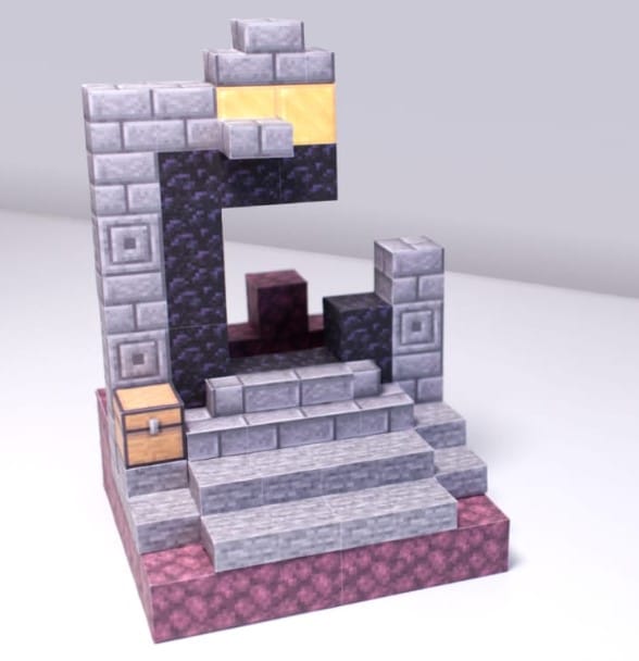 Mẫu mô hình giấy Mincraft vô cùng chất