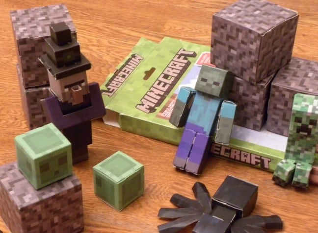 Mô hình giấy Mincraft cực kỳ độc đáo