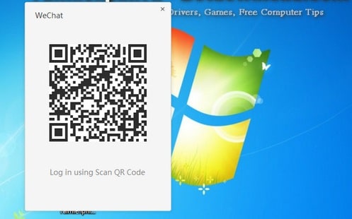 Một mã QR trên màn hình