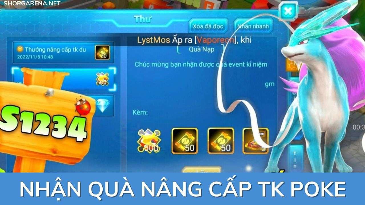 Nhan Qua Nang Cap TK Poke