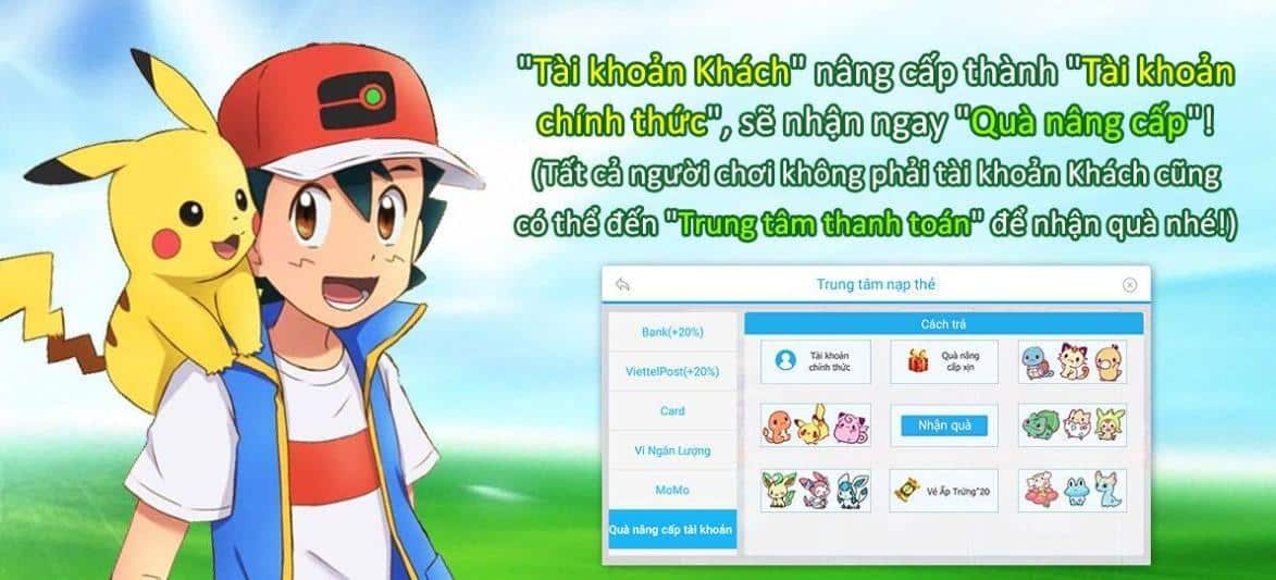 Nhận từ Trung Tâm Thanh Toán