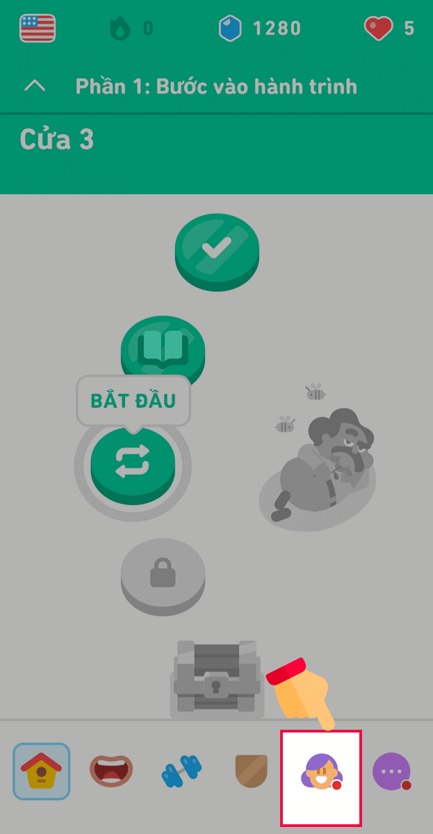 Nhấp chọn icon như hình
