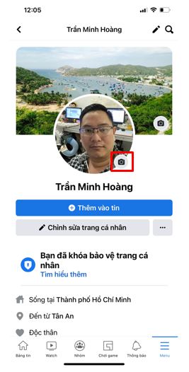 Thay đổi Avatar FB