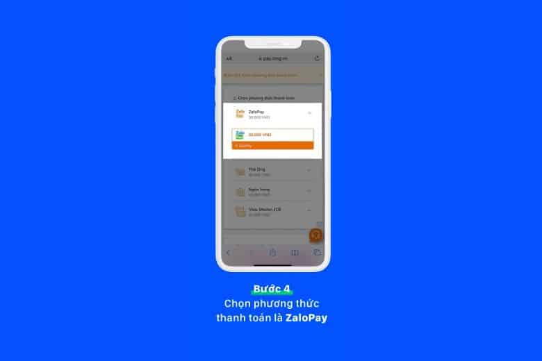chọn Zalo Pay