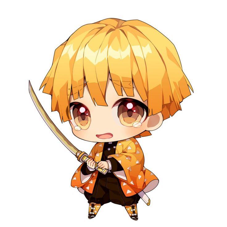 Anh Dai Dien Zenitsu Chibi Dang Yeu