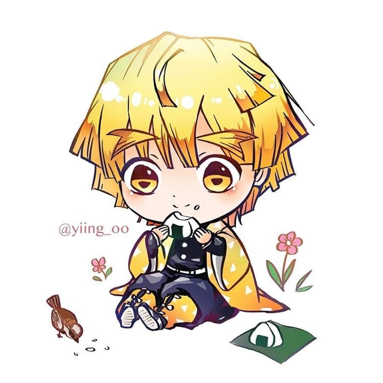 Anh Dai Dien Zenitsu Chibi Dep De Thuong