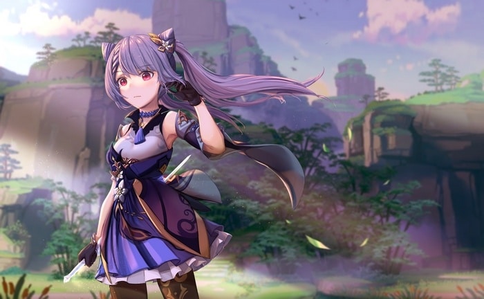 Ảnh Keqing Genshin Impact Siêu Cute