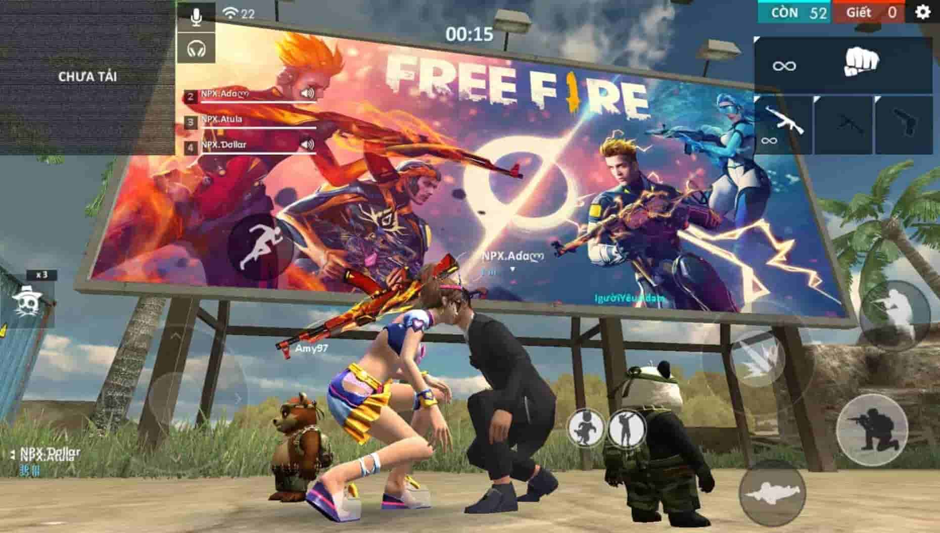 Ảnh free fire cặp đôi chụm đầu mới nhất