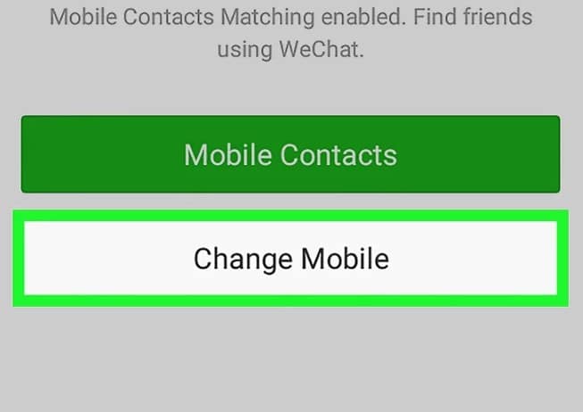 Chọn Change Mobile