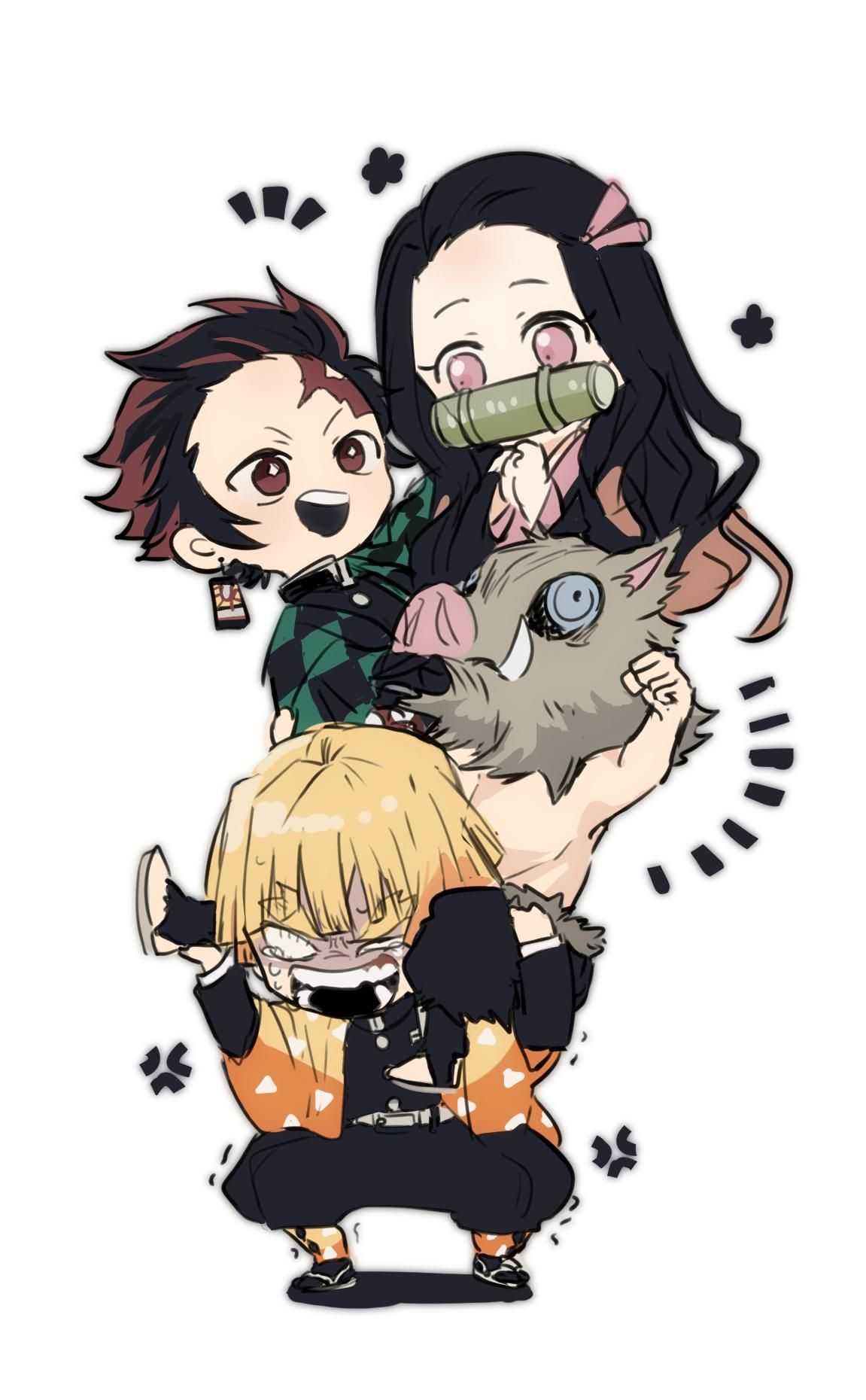 Hình Ảnh Anime Thanh Gươm Diệt Quỷ Chibi