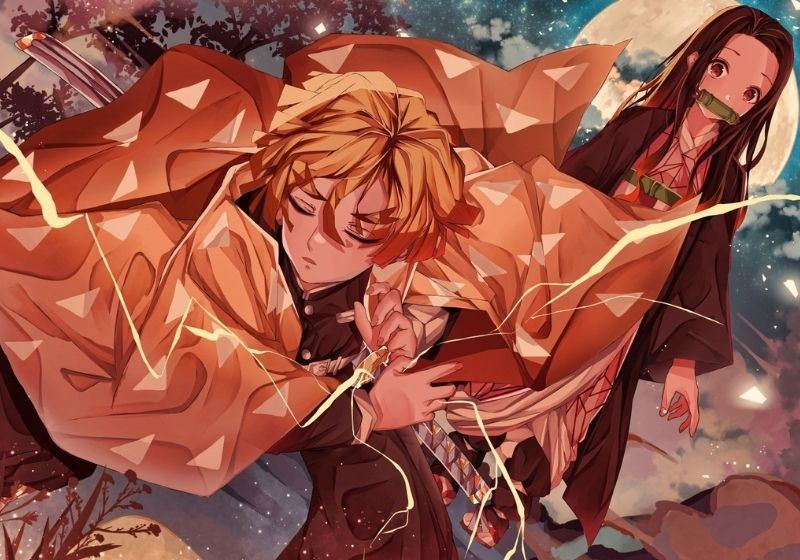 Hình Ảnh Nezuko Và Zenitsu Ngầu