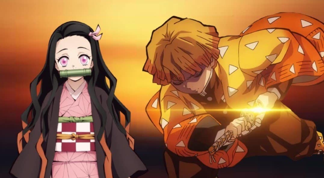 Hình Cặp Đôi Nezuko Và Zenitsu Ngầu