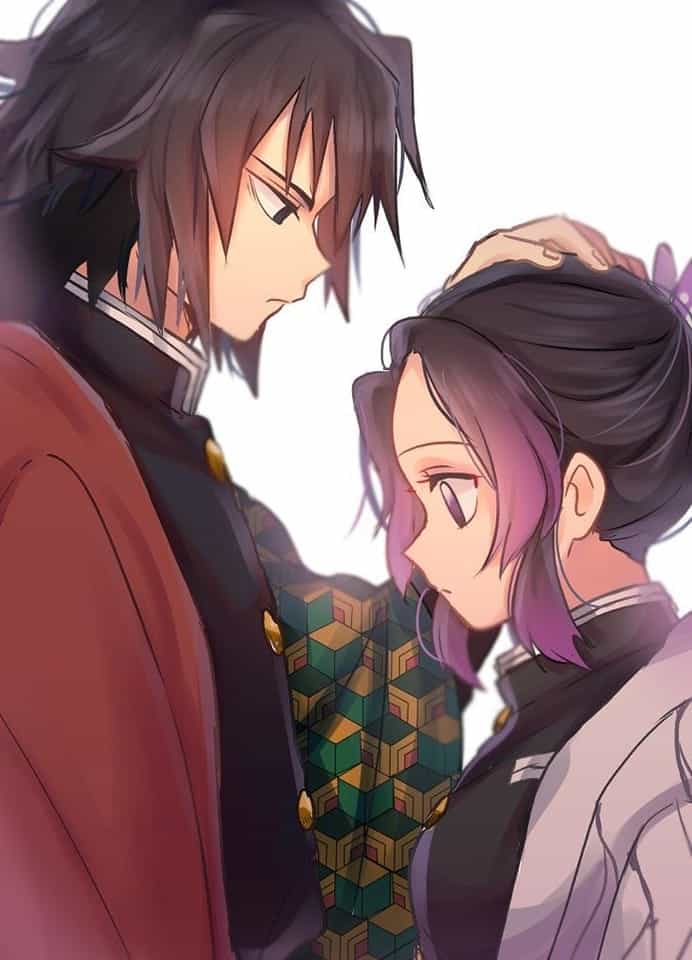 Hình Giyuu và Shinobu dễ thương